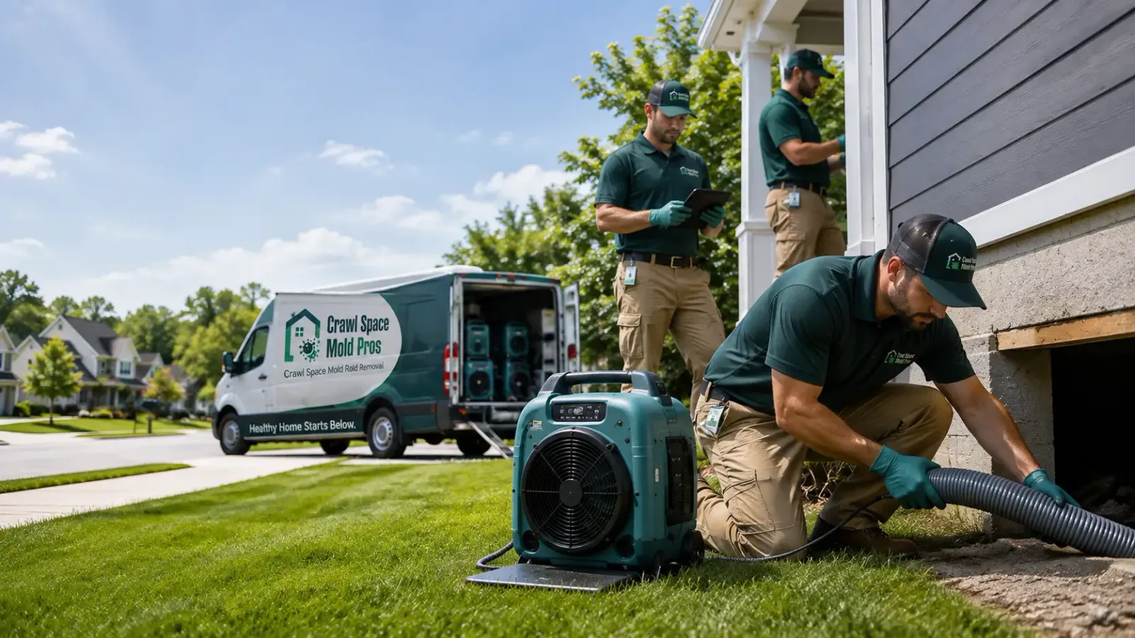Crawl Space Mold Removal in Colwich, KS